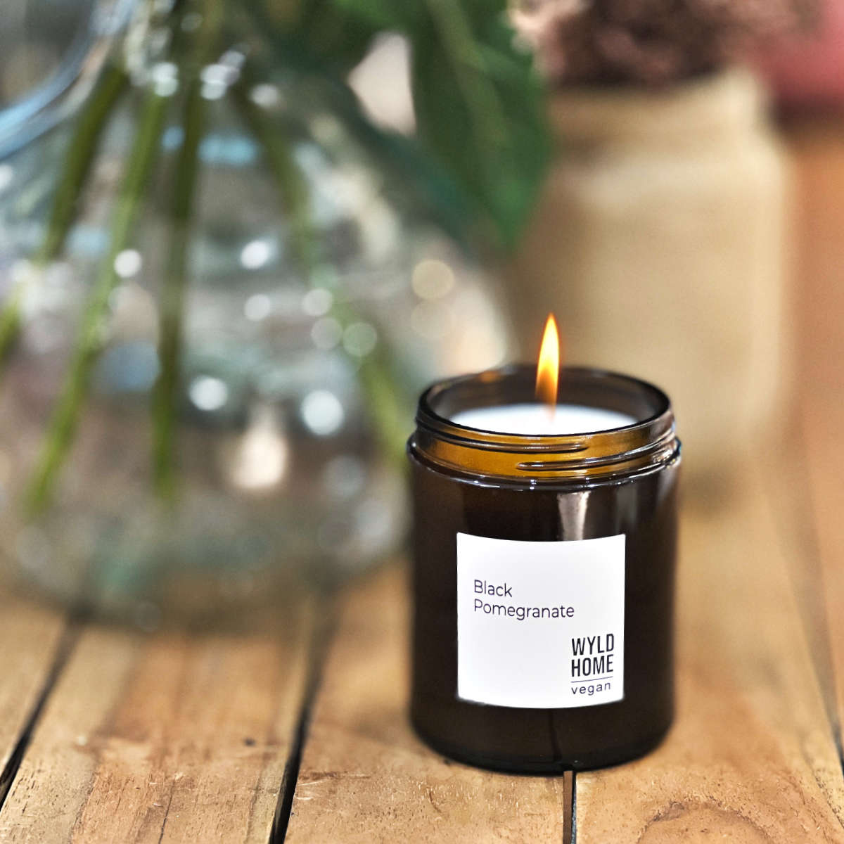Black Pomegranate Candle-WYLD HOME