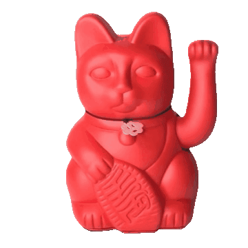 Lucky Cat Red-WYLD HOME