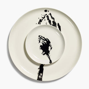 Ottolenghi Feast Plate White Artichoke Black S-WYLD HOME
