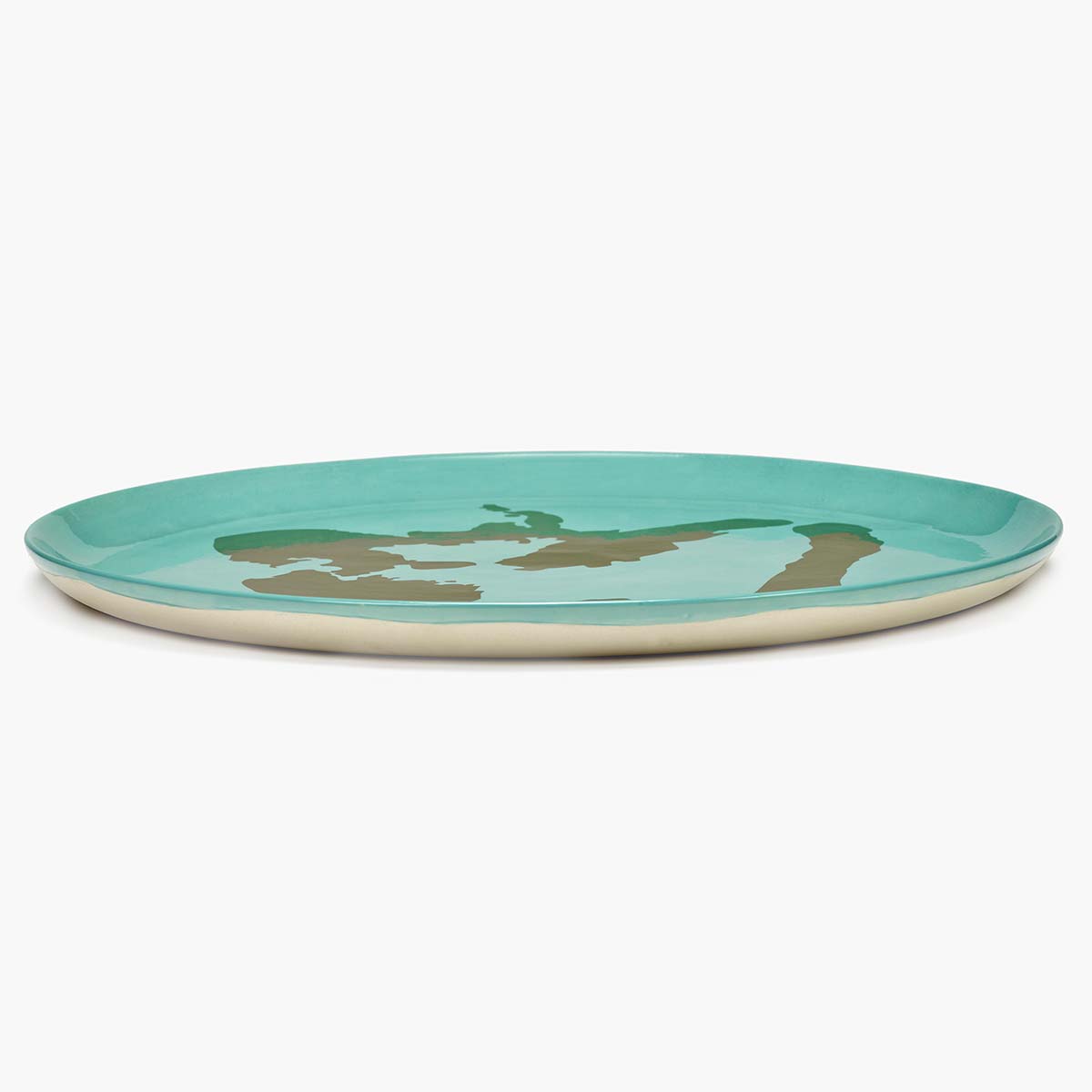 Ottolenghi Feast Serving Plate Azure Pepper Gold-WYLD HOME