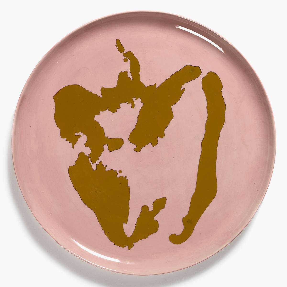 Ottolenghi Feast Serving Plate Pink Pepper Gold-WYLD HOME