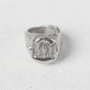 Memento Mori Wax Seal Ring - Silver-WYLD HOME
