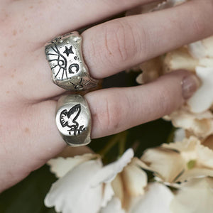 Peace Ring - Silver-WYLD HOME