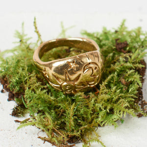 Sun & Moon Ring - Gold-WYLD HOME